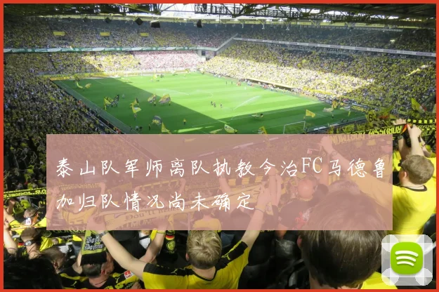 泰山队军师离队执教今治FC马德鲁加归队情况尚未确定